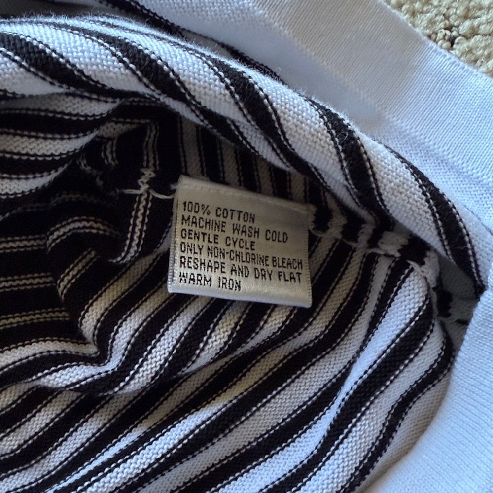 Talbots Black and White Polka Dot Cardigan Size Petite Small - Picture 8 of 9